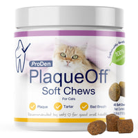 Thumbnail for ProDen PlaqueOff Soft Chews with Natural Kelp - for All Breed Cats - Supports Normal, Healthy Teeth, Gums, and Breath Odor in Cats - 45 Soft Chews