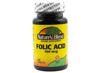 Thumbnail for Nature's Blend Folic Acid 400 mcg 400 mcg 250 Tabs