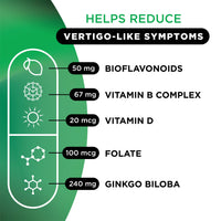 Thumbnail for Lipo-Flavonoid for Vertigo & Dizziness Relief, Clinically Tested Formula with Ginkgo Biloba, Vitamin D, & Vitamin B Complex, Inner Ear Health & Balance Support, 30-Count (Pack of 1)
