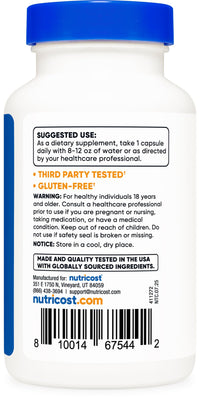 Thumbnail for Nutricost Vitamin B2 (Riboflavin) 400mg, 120 Capsules - Gluten Free, Non-GMO