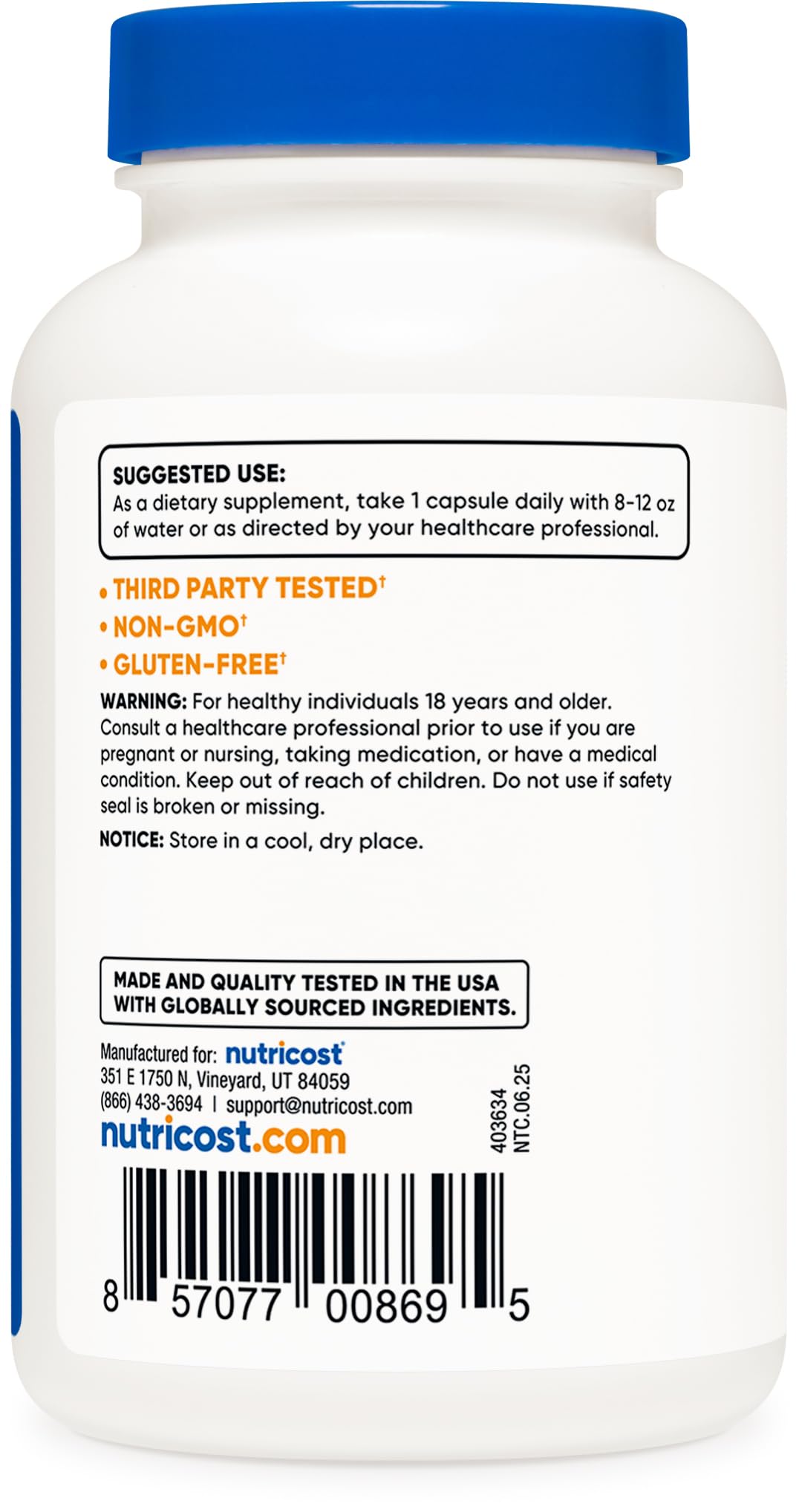 Nutricost Vitamin K2 (MK4) 240 Capsules (100mcg) - Gluten Free and Non-GMO