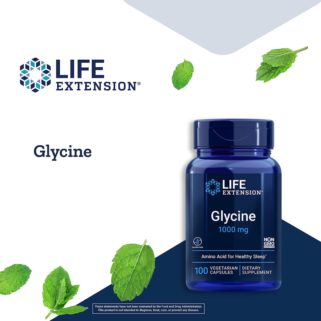 Life Extension Glycine 1000 mg Vegetarian Capsules