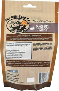 Thumbnail for Wild Bone Company Rabbit Jerky Natural Dog Treats, 2.25 Ounces, Made in The USA