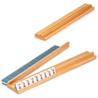 Thumbnail for Yellow Mountain Imports American Mahjong Set, “Atlantica” with Fabric Case, 4 Wooden Pusher Racks, Wind Indicator, Dice & Wright Patterson Count Scoring Coins