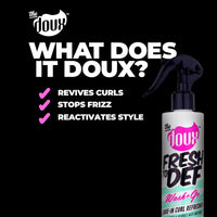 Thumbnail for The Doux FRESH TO DEF Curl Refresher Spray for Curly Hair – Leave In Conditioner & Curl Activator for Frizz Control – Doux Hair Mist to Refresh & Detangle Curly Hair Products for Women