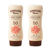 Thumbnail for Hawaiian Tropic Sheer Touch Ultra Radiance Lotion Sunscreen SPF 50, 8oz Twin Pack | Hawaiian Tropic Sunblock, Oxybenzone Free Body Sunscreen Pack, 8oz each