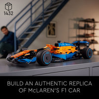 Thumbnail for LEGO 42141 Technic McLaren Formula 1 2022 Replica Race Car Model Building Kit, F1 Motor Sport Set Birthday Gift Idea for Adults, Men, Women, Him, Her, Husband, Collectible Home Decor