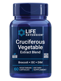 Thumbnail for Life Extension Cruciferous Vegetable Extract Blend, Broccoli Extract, I3C, Helps Maintain DNA Health & Already Healthy Hormone Levels, Gluten Free, Non-GMO, Vegetarian, 60 Capsules