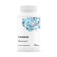 Thumbnail for THORNE - Memoractiv - Nootropic Brain Supplement for Focus, Creativity, and Concentration - Ashwagandha, Ginkgo, Lutemax, Bacopa, Pterostilbene - Gluten-Free, Dairy-Free* - 60 Capsules - 30 Servings