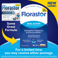 Thumbnail for Florastor Probiotics for Digestive and Immune Health, 30 Capsules, Probiotics for Women & Men, Helps Flush Out Bad Bacteria, Boosts The Good with Our Unique Strain Saccharomyces Boulardii