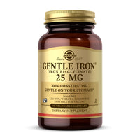 Thumbnail for Solgar Gentle Iron (Iron Bisglycinate) 25 mg - 90 Vegetable Capsules - Non-Constipating, Gentle on Your Stomach - Gluten Free - 90 Servings