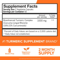 Thumbnail for Qunol Turmeric Curcumin Supplement, Turmeric 1000mg With Ultra High Absorption, Joint Support Supplement, Extra Strength Turmeric Capsules, 2 Month Supply, 120 Count (Pack of 1)