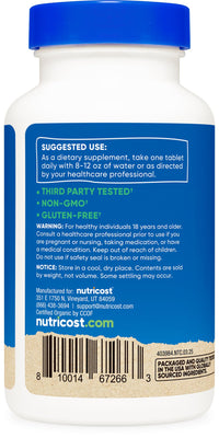Thumbnail for Nutricost Organic Spirulina 500mg, 240 Tablets - Gluten Free, Non-GMO