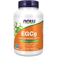 Thumbnail for NOW Foods EGCg, Green Tea Extract, 400mg, 180 Vcaps (Pack of 2)