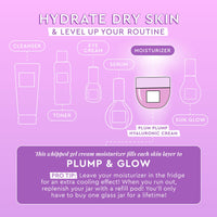 Thumbnail for Glow Recipe Plum Plump Hyaluronic Acid Face Cream Moisturizer, Korean Moisturizer for Dry Skin, Plumping + Firming Hydration, Polyglutamic Acid + Peptides, Refillable (50ml)