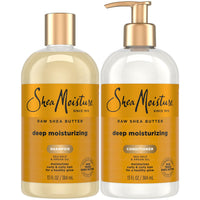 Thumbnail for SheaMoisture Shampoo & Conditioner Set, Deep Moisturizing with Raw Shea Butter, Sea Kelp & Argan Oil for Coily & Curly Hair, 13 Oz Ea