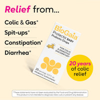 Thumbnail for BioGaia Protectis Baby Probiotic Drops | Baby Essentials for Colic & Gas Relief | Safe for Newborns | Ease Crying, Fussing, Colic, Gas, Spit-ups & Constipation | No Dairy, Soy & Gluten | 5mL (2-Pack)