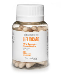 Thumbnail for CANTABRIA LABS Heliocare Dietary Supplement: 240mg Polypodium Leucotomos Extract Pills - Antioxidant Rich Formula with Fernblock and PLE Technology - 60 Veggie Capsules