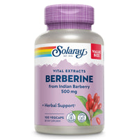 Thumbnail for SOLARAY Berberine 500mg - Berberine Supplement for a Healthy, Active Lifestyle - with Berberine HCl from Indian Barberry - Vegan, Non-GMO, 60-Day Guarantee, Lab Verified - 100 Servings, 100 VegCaps