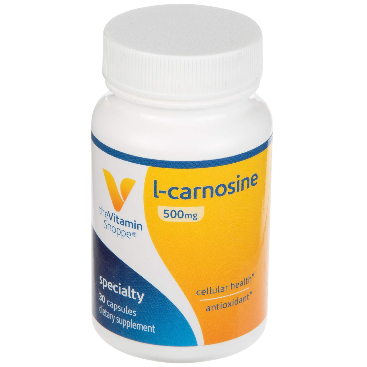 The Vitamin Shoppe LCarnosine 500MG, Antioxidant That Supports Cardiovascular Cellular Health (30 Capsules)