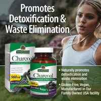 Thumbnail for Nature's Answer Activated Charcoal 90-Capsules | Naturally Promotes Detoxification & Waste Elimination | Vegan, Gluten & Alcohol-Free, No Preservatives | Single Count