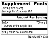 Thumbnail for Source Naturals Serene Science GABA,Calm Mind* - 750 mg - 8 oz Powder