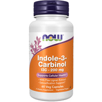 Thumbnail for NOW Foods Supplements, Indole-3-Carbinol 200 mg with Flax Lignan Extract, 60 Veg Capsules