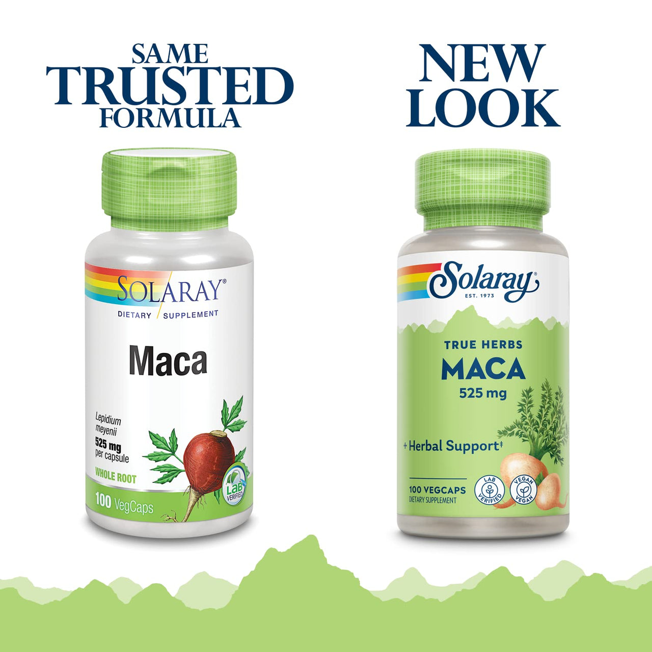 SOLARAY Maca Root 525mg, Energy & Vitality Support, Non-GMO, Vegan, 100 VegCaps