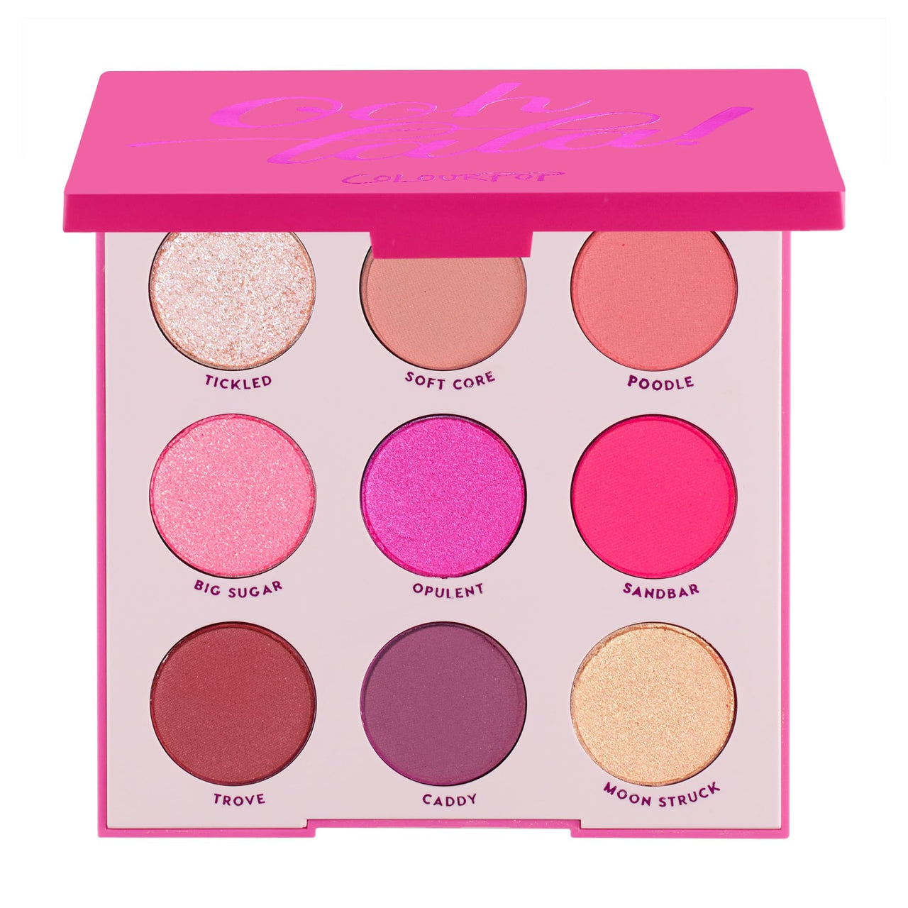 ColourPop Oh La La Shadow Palette - Pink & Purple Shadows with Metallic, Matte and Satin Finishes - High-Pigment Makeup with a Long-Wearing Formula (0.3 oz)