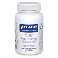 Thumbnail for Pure Encapsulations O.N.E. Multivitamin - Once Daily Multivitamin with Antioxidant Complex Metafolin, CoQ10, and Lutein to Support Vision, Cognitive Function, and Cellular Health* - 60 Capsules