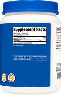 Thumbnail for Nutricost L-Glutamine Powder 1 KG - Unflavored, Non-GMO, Gluten Free