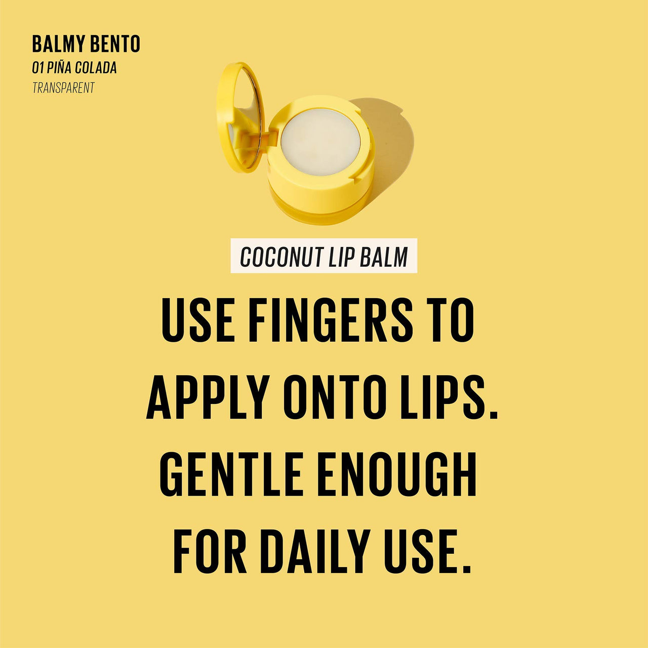 KAJA Lip Balm - Balmy Bento | Scrub, with Coconut Oil, Clear Finish Treatment, Moisturize, Exfoliate, Smoothes Butter Lips Care, Compact Travel Size, Piña Colada, Mother's Day, 0.4 Oz