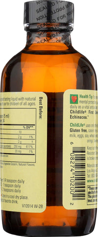 Thumbnail for CHILDLIFE ESSENTIALS Liquid Vitamin C - Pure Vitamin C Liquid Supplement for Kids, Toddlers, & Babies, Immune System Support, Natural Orange Flavor, 4 Fl Oz (Pack of 1)