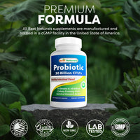 Thumbnail for Best Naturals Probiotic 10 Strains & 30 Billion CFU Intestinal Flora, 120 Veggie Capsules - Shelf Stable probiotic (4146365)