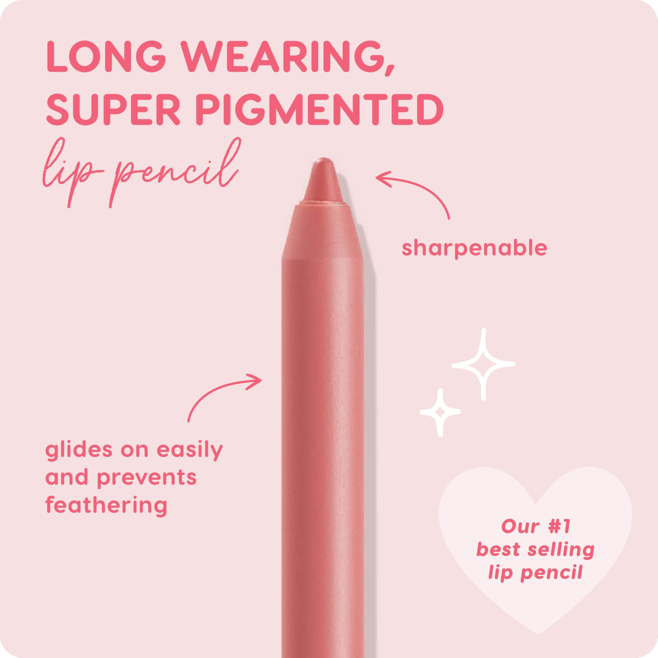 ColourPop Lippie Lip Pencil - High-Pigment, Long-Lasting Lip Liner - Sharpenable Lip Liner Pencil for High-Impact Lip Color - Vegan, Cream Formula with Precise Application - Oh Snap (0.04 oz)