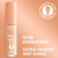 Thumbnail for NYX PROFESSIONAL MAKEUP This Is Milky Gloss, Lip Gloss with 12 Hour Hydration, Vegan - Milk & Hunny (Honey Nude)