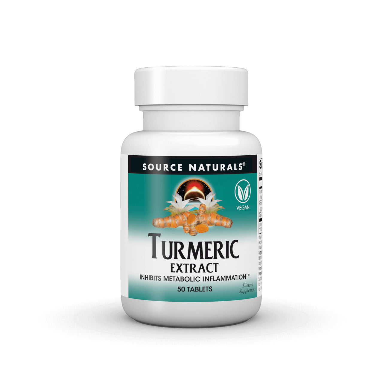 Source Naturals Turmeric Extract - Supports Healthy Inflammatory Response - 50 Tablets