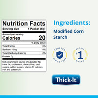 Thumbnail for Thick-It Original Food & Beverage Mildy Thick Single-Serve Packets for Dysphagia (IDDSI), Nectar Consistency, Digestible Swallowing Aid, Easy-to-Mix & Instant Dissolve, 5g Packet (200 Pack)