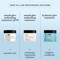 Thumbnail for philosophy hope in a jar glow water cream face moisturizer - with hyaluronic acid & pineapple extract provides 72-hour hydration & primes skin for makeup 2 fl oz