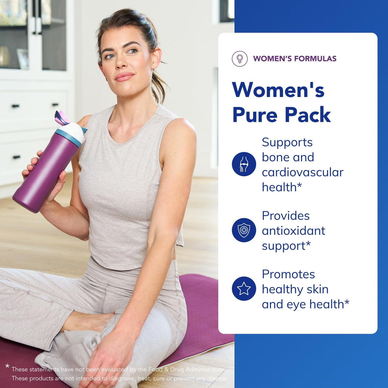 Pure Encapsulations Women's Pure Pack - for Women Over 40 - Bone, Heart, Eye & Breast Health* - with Calcium, DHA, EPA & CoQ10 - Once-Daily - 30 Packets