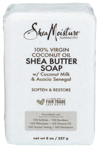 Thumbnail for SHEA MOISTURE 100% Virgin Oil Butter Soap, Coconut, 8 Oz (U-BB-2690)