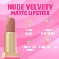 Thumbnail for Juvia's Place The Nude Velvety Matte Lipstick Chic - Nude, Long-lasting, Rich-Color Lip Makeup, Creamy Lipstick with Matte Finish, Beauty & Lip Products
