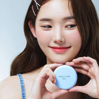 Thumbnail for THESAEM Saemmul Perfect Pore Pact - Sebum Control Makeup Pressed Powder Pact, Pore Minimization, Plant-Based Setting Finishing Powder to Absorb Sweat and Prevent Clumps, with Mirror & Puff 12g