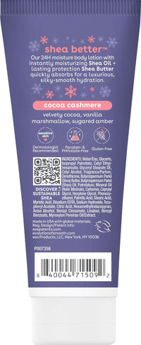 Thumbnail for eos Shea Better Travel Size Body Lotion, Cocoa Cashmere, Holiday, Limited Edition Skin Care, 24-Hour Moisture, Body Lotion for Women, travel size toiletries, Vegan, 2.5 fl oz