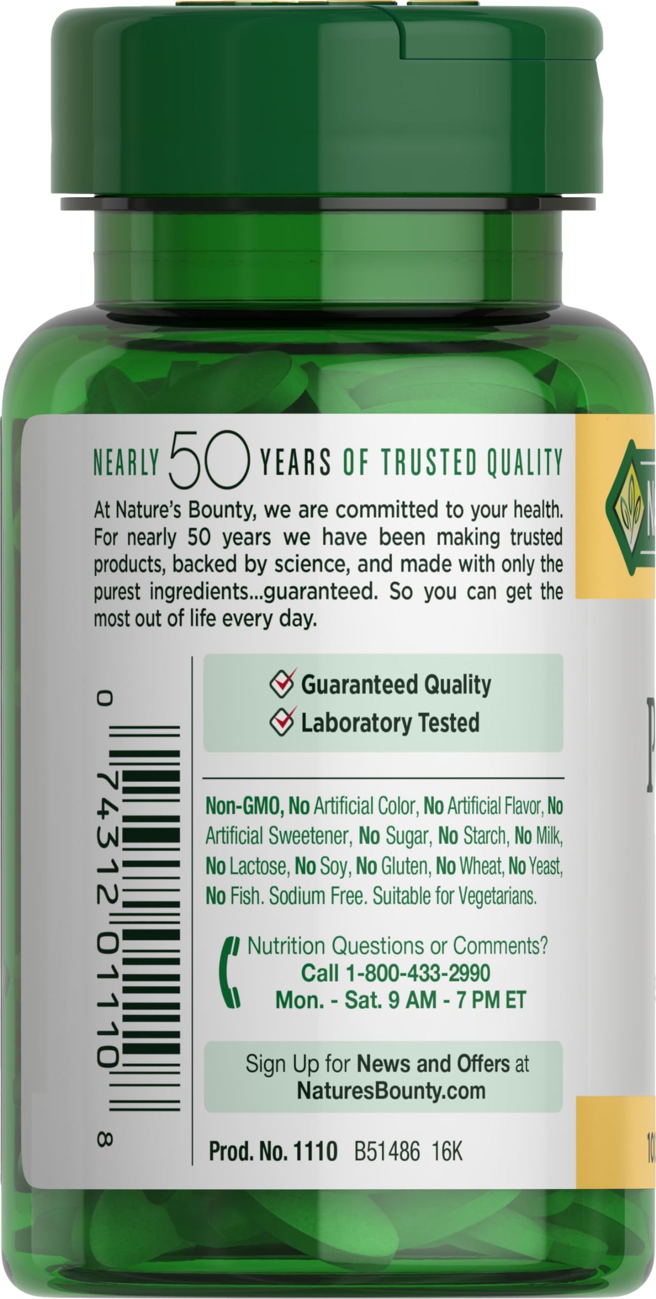 Nature's Bounty Potassium 99mg, Supports Fluid Balance and Muscle Activity, Involved in Normal Heart Function, Potassium Gluconate Dietary Supplement, Gluten Free, 1 Per Day, 100 Vegetarian Caplets