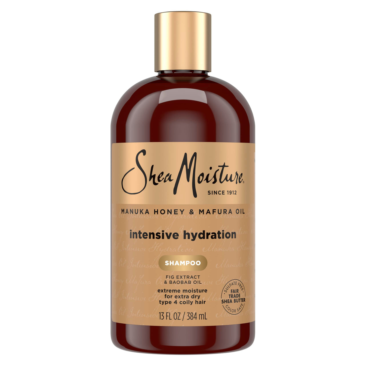 SheaMoisture Intensive Hydration Shampoo Manuka Honey and Mafura Oil for Dry, Damaged Hair Sulfate-Free 13 fl oz