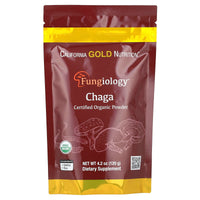 Thumbnail for California Gold Nutrition Fungiology®, Certified Organic Chaga Powder, 4.2 oz (120 g)