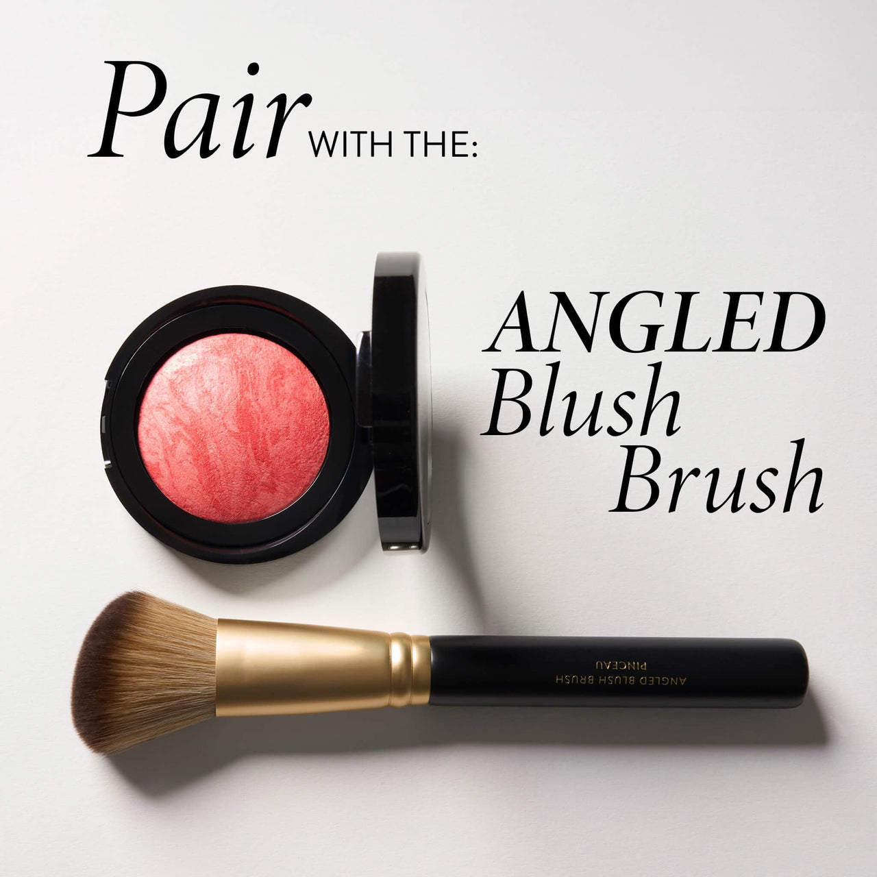 LAURA GELLER NEW YORK Baked Blush-n-Brighten Marbleized Blush for Cheeks - Sunlit Rose - Satin Finish - Buildable Color