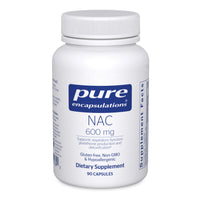 Thumbnail for Pure Encapsulations NAC 600 mg - N-Acetyl Cysteine NAC Supplement for Lung Health & Immune Support, Liver Support & Antioxidants* - with Freeform N-Acetyl-L-Cysteine - 90 Capsules
