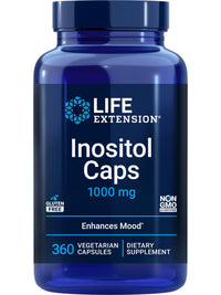 Thumbnail for Life Extension Inositol Caps – 1000 mg, Myo-Inositol – Mood Health, Well-Being, Healthy Metabolism, Hormone Balance – Gluten-Free, Non-GMO, Vegetarian – 360 Capsules